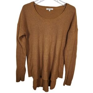 Madewell Womens Size M Brown Textured Knit Long Sleeve‎ Pullover Sweater Retro